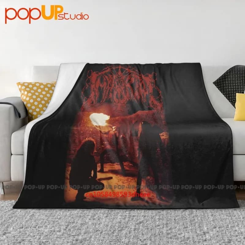 Immortale Diabolico Fullmoon Mysticism Coperta ultra morbida Trapunta Copridivano invernale Copridivano