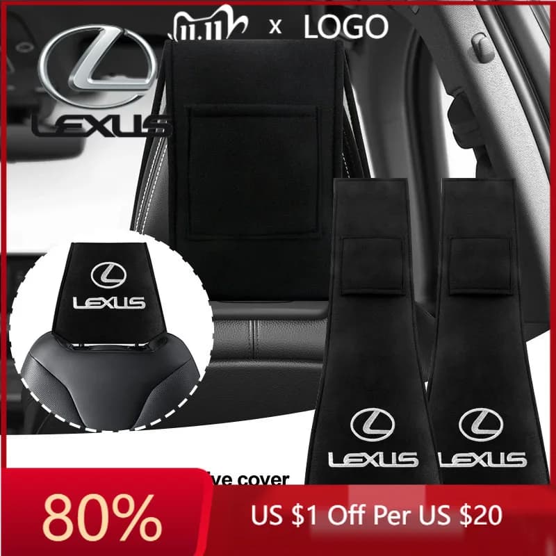 2026 Nuovi Adesivi per Interni 1/2pz Copri Poggiatesta Auto Cuscino Poggiatesta per Collo per Lexus GX460 CT200H ES Fsport GS GX