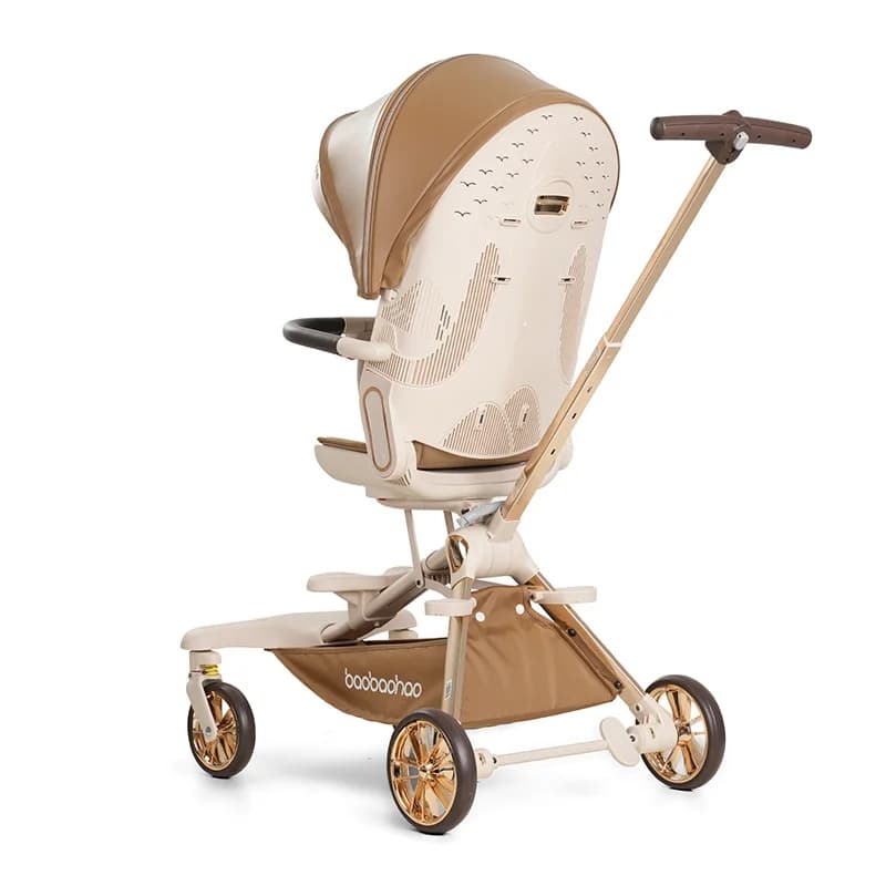 Passeggino pieghevole per bambini con putter regolabile Passeggino di lusso Passeggino da viaggio per bambino En1888 con ruota universale