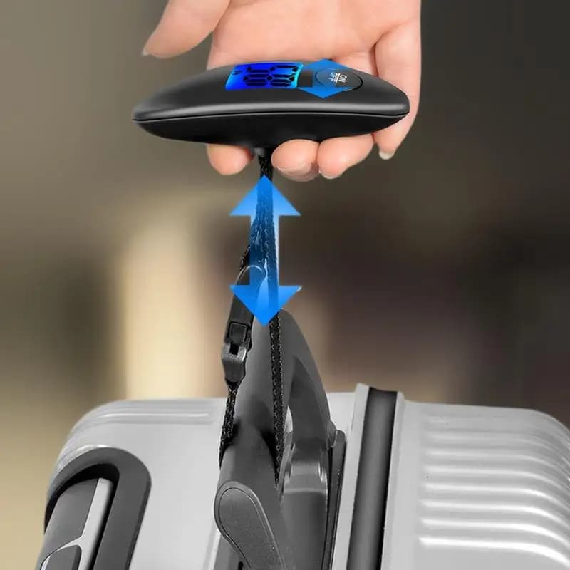 10g-40kg Portable Luggage Scale High Precision Travel Digital Hanging Scales With Webbing Belt LCD Digital Electronic Luggage