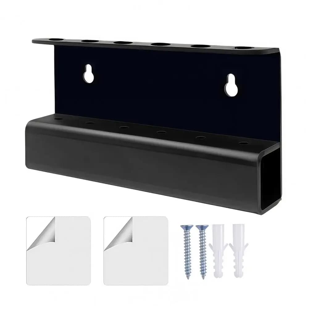 Black Acrylic Dart Holder Durable Dart Stand Wall Mount 6-Dart Storage Display Rack for Steel & Soft Tip Dart Game Room Decor