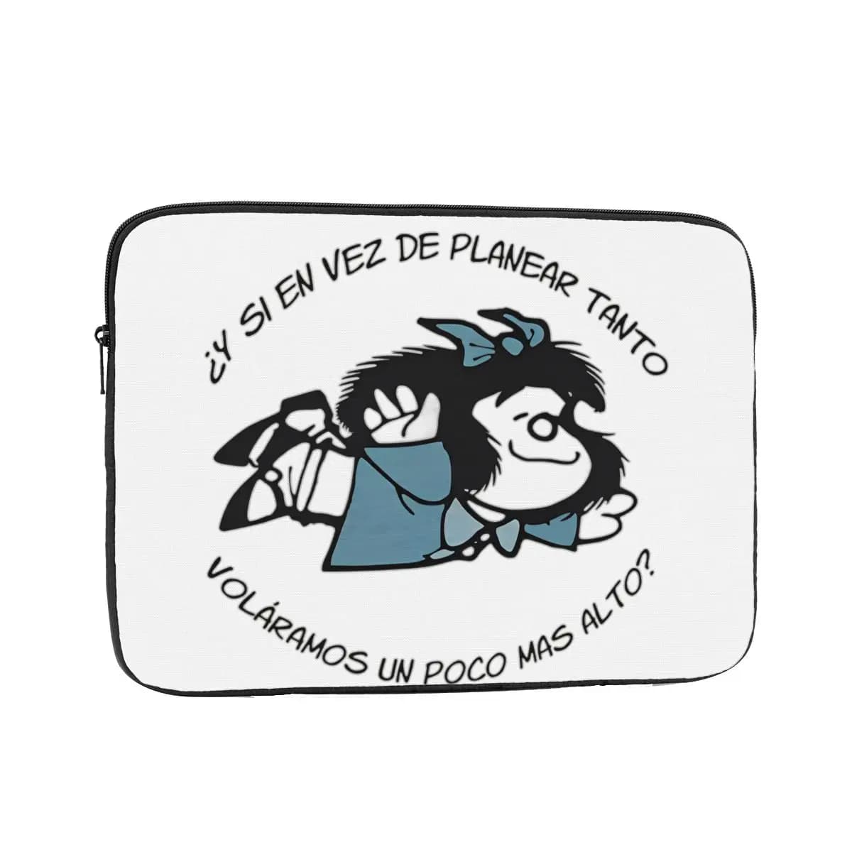 Divertente Mafalda Custodia per laptop per MacBook Air Pro Custodia per notebook Borsa di copertura Comic Ulzzang Cartoon Kawaii Custodia antiurto