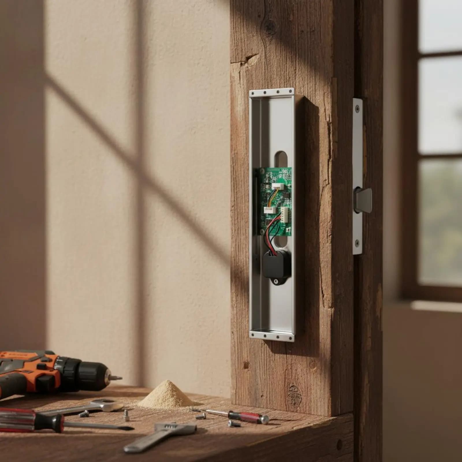 Placca di Conversione per Serratura Porta, Adattatore Smart Lock Resistente alla Ruggine, Placca di Retrofit per Porte Vecchie, Costruzione Durevole