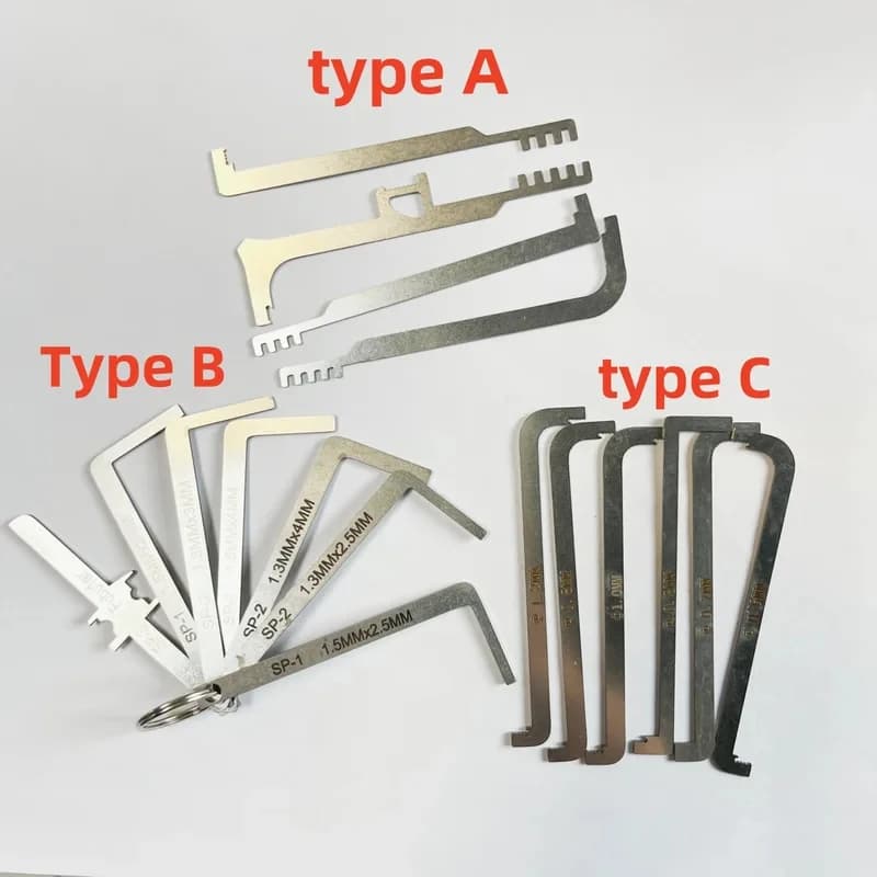 handy tool for high quality blacksmith 6 pieces/kit replacement turning tool / tool for double head voltage key