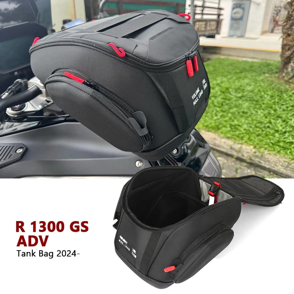 Moto 12L Borsa Da Carro Armato Bagagli Zaino Impermeabile Kit Blocco Rapido Nero Per BMW R1300GS ADV R 1300 GS Adventure 2024 2025