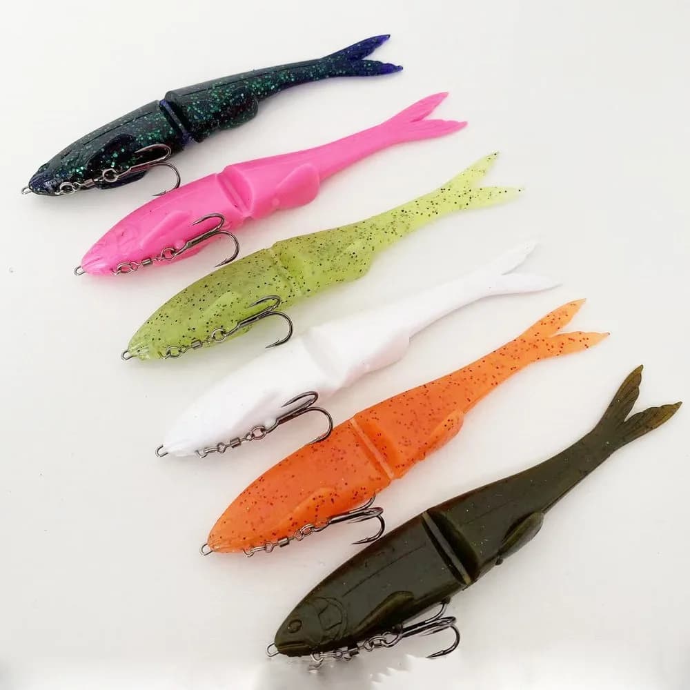 1pc Nuoto Esca Richiamo di Pesca 120mm 170mm Esche Morbide Pesca Wobbler Bass Esca Pesca Artificiale richiamo morbido Tacke