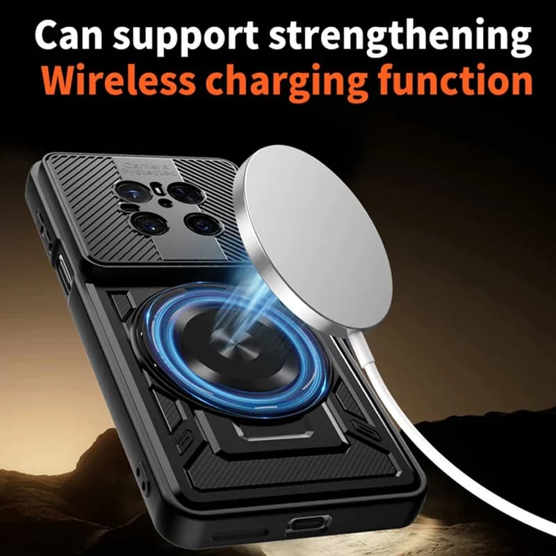 Wireless Charging for Huawei Mate 70 Pro Lens Full Protective Silicone Cover Cases Bracket Metal Holder Soft Phone Case