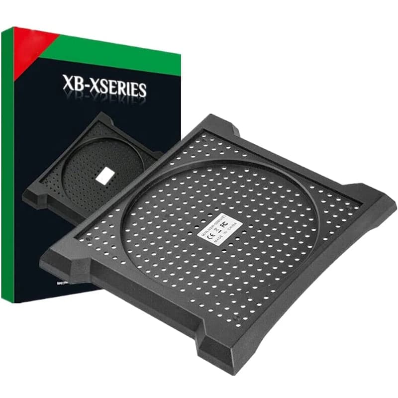 Supporto di raffreddamento per supporto verticale XSX Supporto base dock antiscivolo per accessori per console di gioco Xbox Series X Supporto nero