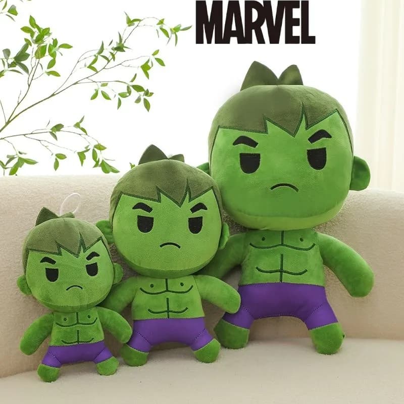 Film periferico Marvel simpatico cartone animato Hulk nuovo elegante peluche, bambola di stoffa personalizzata, bambola di stoffa regalo per ragazzi e ragazze