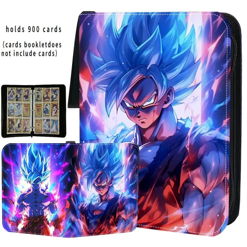 Anime 400- 900 pezzi Dragon Ball Goku Freeza Libro di carte Pu Raccoglitore di carte di grande capacità Display Gioco Collezione di carte Regalo per bambini