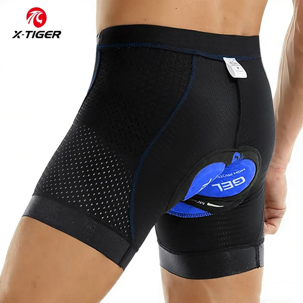 X-TIGER Clothing Cycling MTB, Cycling Shorts with 5D Gel Padding, Men's Bike Shorts with Urti Absorption, Breathable Cycling Intimate