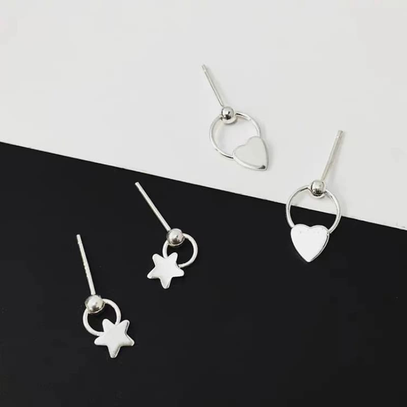 Orecchini circolari in argento sterling 925, design geometrico semplice e alla moda, regalo per ragazze, orecchini eleganti per le donne