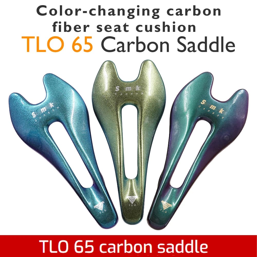 TLO 65 sella in fibra di carbonio sella per mountain bike da strada camaleonte 7x9mm confortevole traspirante ultraleggero 85g accessori per biciclette
