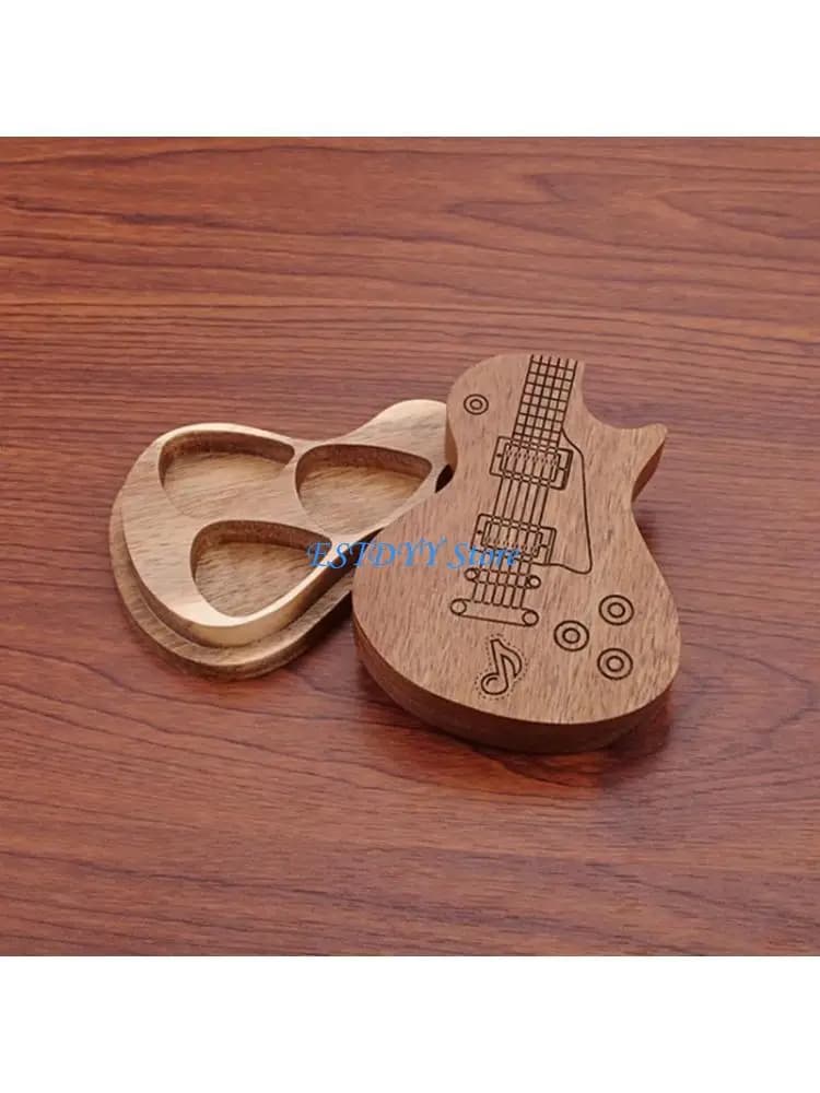 G6DE Guitar Pick Box for Creative Reusable Portable Guitar Pick Organiser Storage Box Guitar Accessories