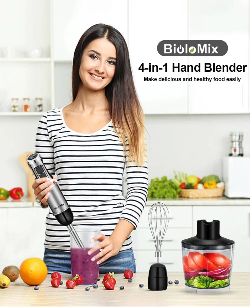 Multifunctional Hand Blender Household Food Processor Juicer Meat Grinder Electric Hand Mixer For Baby Food