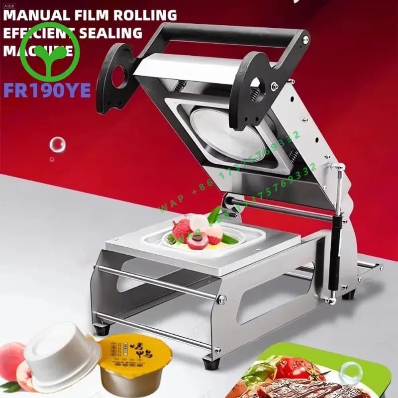 Customized Made Food Tray Heat Sealing Machine, Takeaway Box Hand Pressure Food Packaging Machine, Food Container Tray Sealer