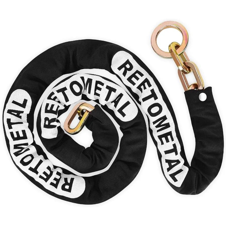 Safety chain for heavy loads Hardened steel cutting-proof locking chain 6 feet x 3 8 for motorcycles ATV Traile Bicycles