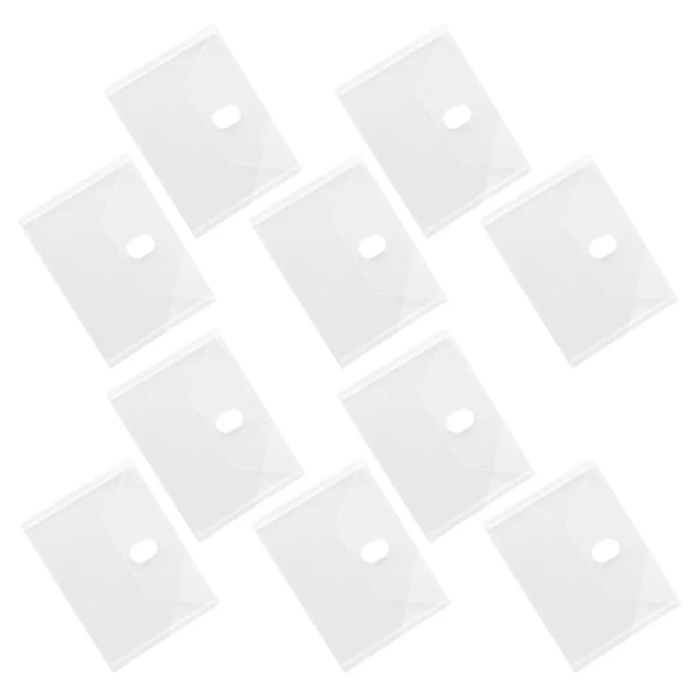 10 pezzi di cartelle trasparenti in plastica, buste per documenti, organizer per archiviazione, sacchetti per documenti, organizer per ricevute, prodotti per archiviazione