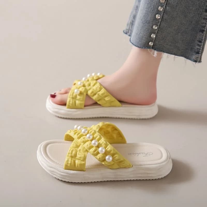 Summer Fashion Sandals Women Beach Platform Slippers Thick Bottom Anti-Skid Lightweight Female Slip-on Shoes Sandalias