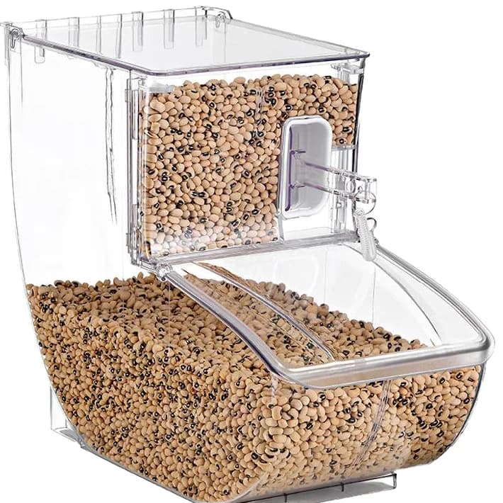 Contenitore in plastica riciclabile per uso alimentare per caramelle e noci, contenitore per imballaggio da supermercato, per conservare gelatine e zucchero