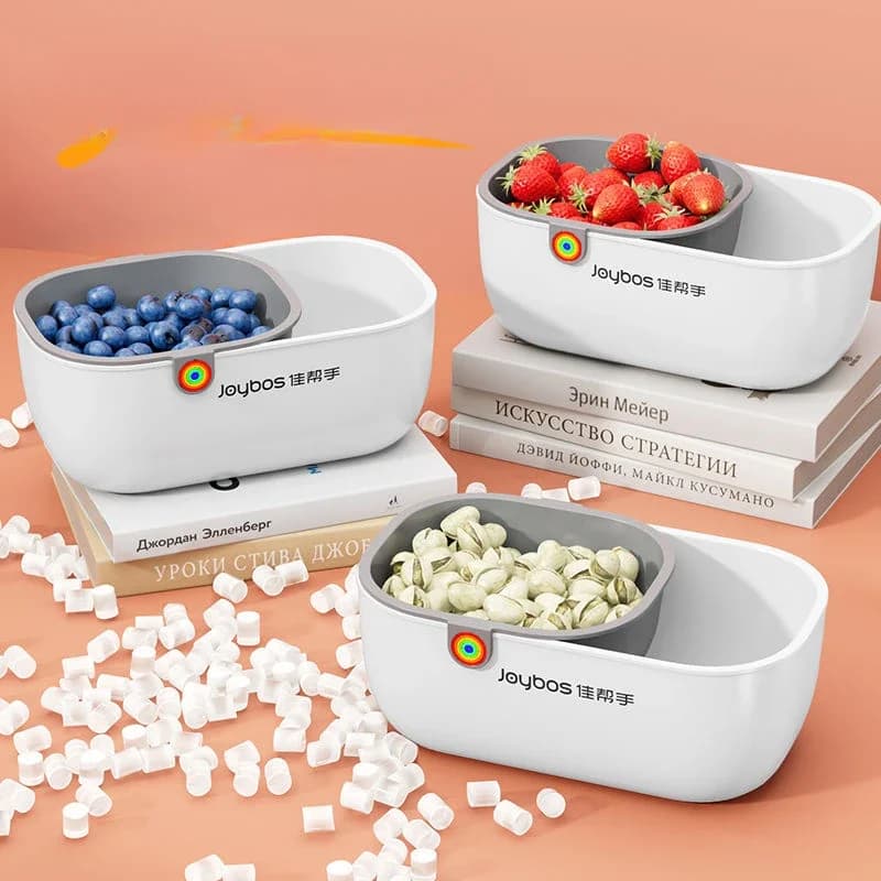 Lazy Melon Seeds Snacks Dried Fruit Fruit Box Double-layer Thickened Drain Basket Household Fruit Plate Kitchen Drain Tray