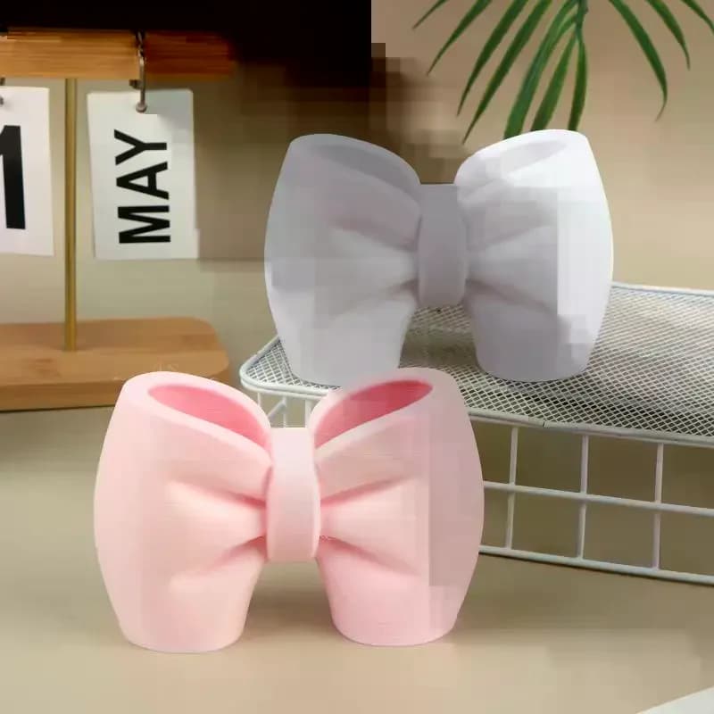 Shaped Toothpaste Toothbrush Holder Multifunctional Bathroom Countertop Storage Rack For Washstand Vanity Decor Organizer Bow