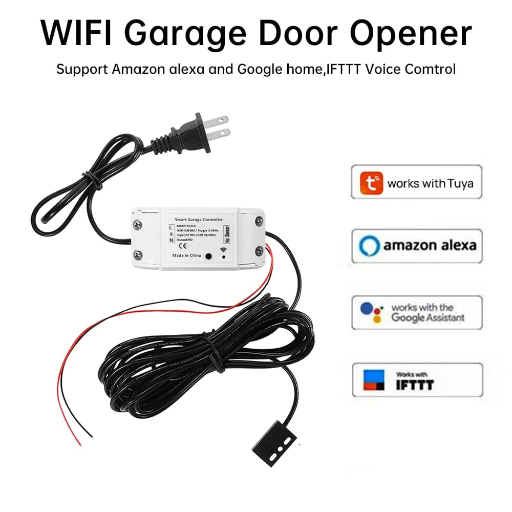 Tuya WiFi Smart Porta Del Garage Smart Life APP Telecomando Apri Chiudi Monitor Compatibile Per Alexa Google Home Nessun Hub richiesto