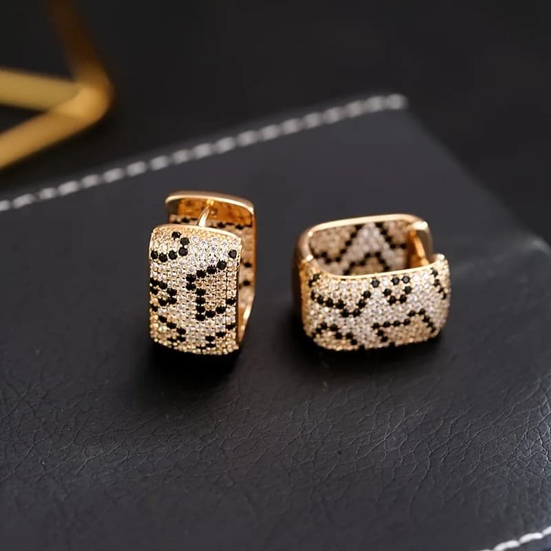 Luxury Earrings with Leopard Print for Women, Sexy and Original Earrings for Girls, Fashion Accessories for Party, Luxury Jewelry for Daily Use