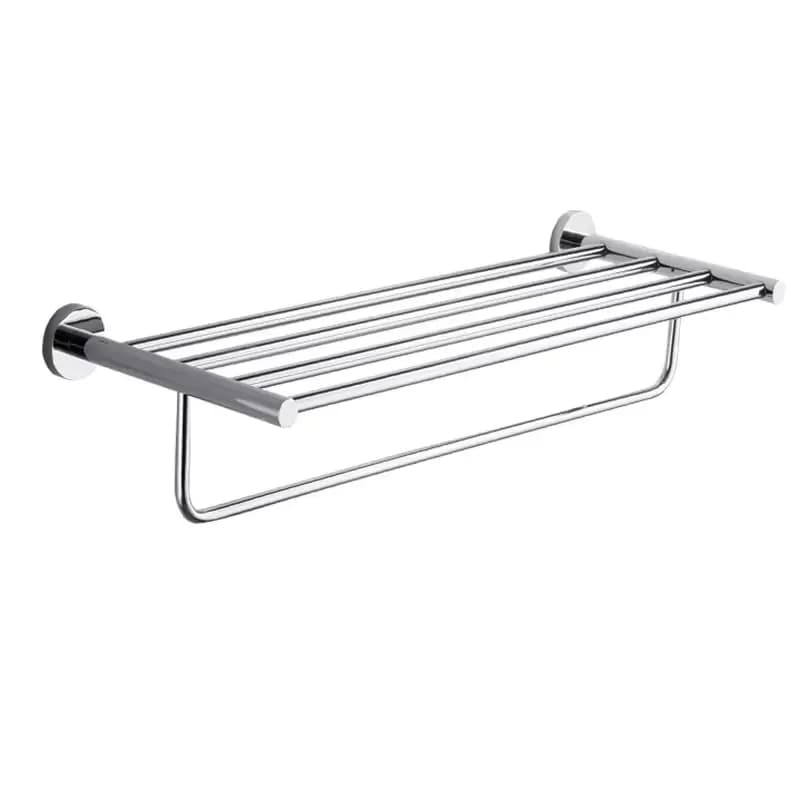 Stainless Steel Foldable Towel Rack Set Bathroom Metal Towel Bar Accessories for Hotel Home Use