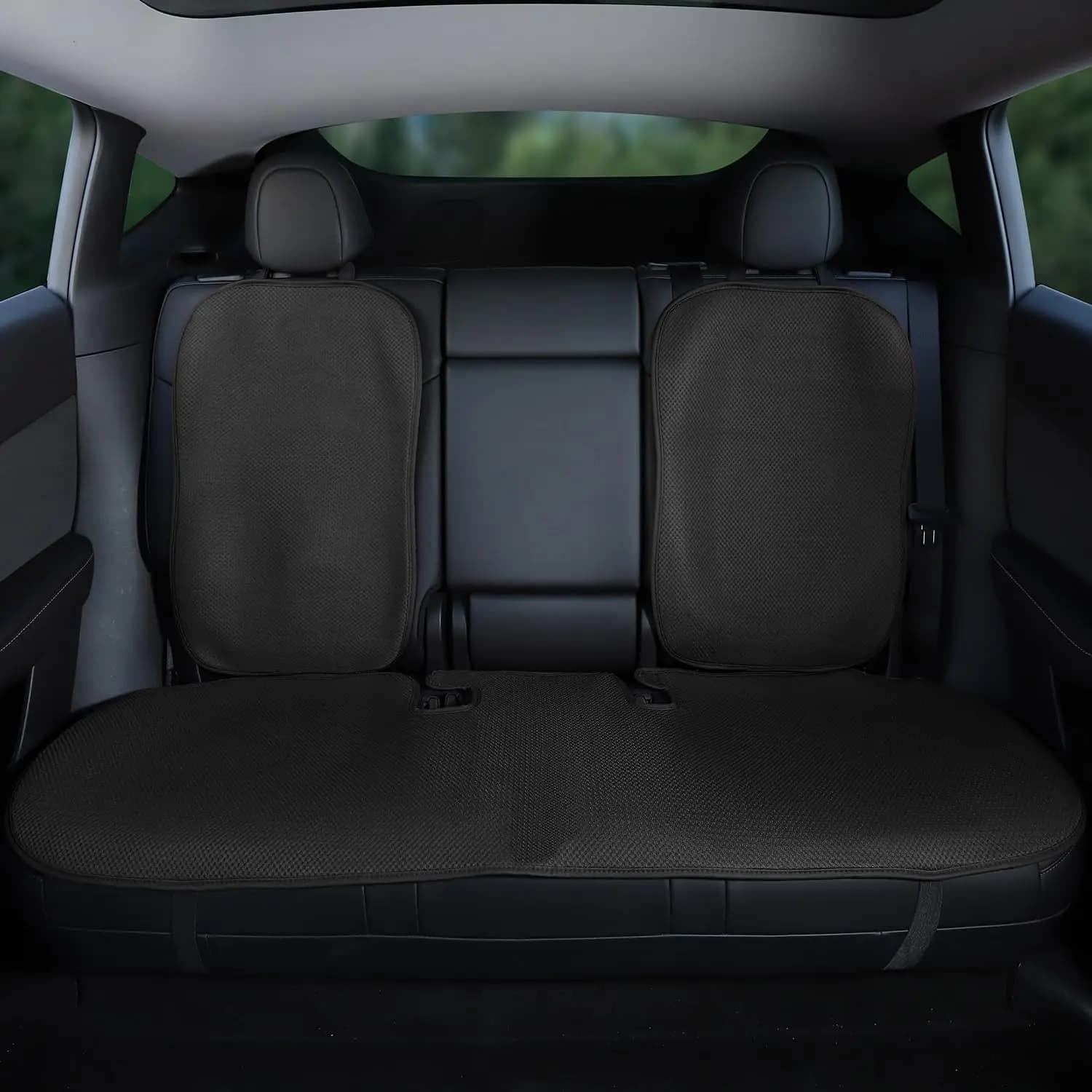 Rear Car Seat Covers For Model Y 2020-2024 Breathable All Season Protector Without Logo