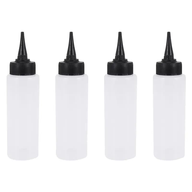 A84X-4Pcs 150Ml Bottiglia dosatrice per colore per capelli da salone con scala graduata, strumento per parrucchieri