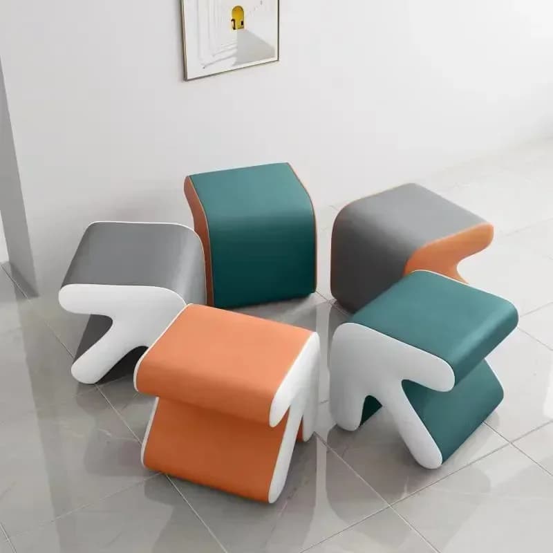 Sgabelli e panche basse per la casa, arredamento per soggiorno, ingresso, divano, sgabello creativo nordico, panca piccola Arrow per camerino