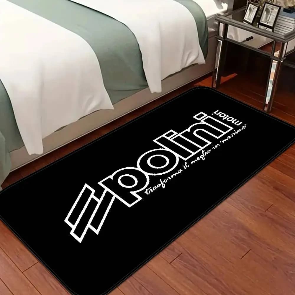 Tappetino da Pavimento P-Polini Italy Scooter Race, Stile INS, Morbido Tappeto per Camera da Letto, Lavanderia, Antiscivolo, per Uso Domestico
