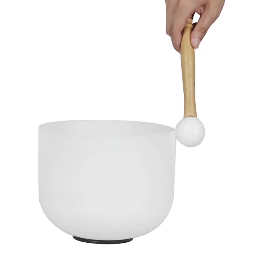 1Set Singing Bowl Rubber Ring and Tibetan Mallet Wood Handle Sound Bowl Strikers Meditation Accessories Portable Gift