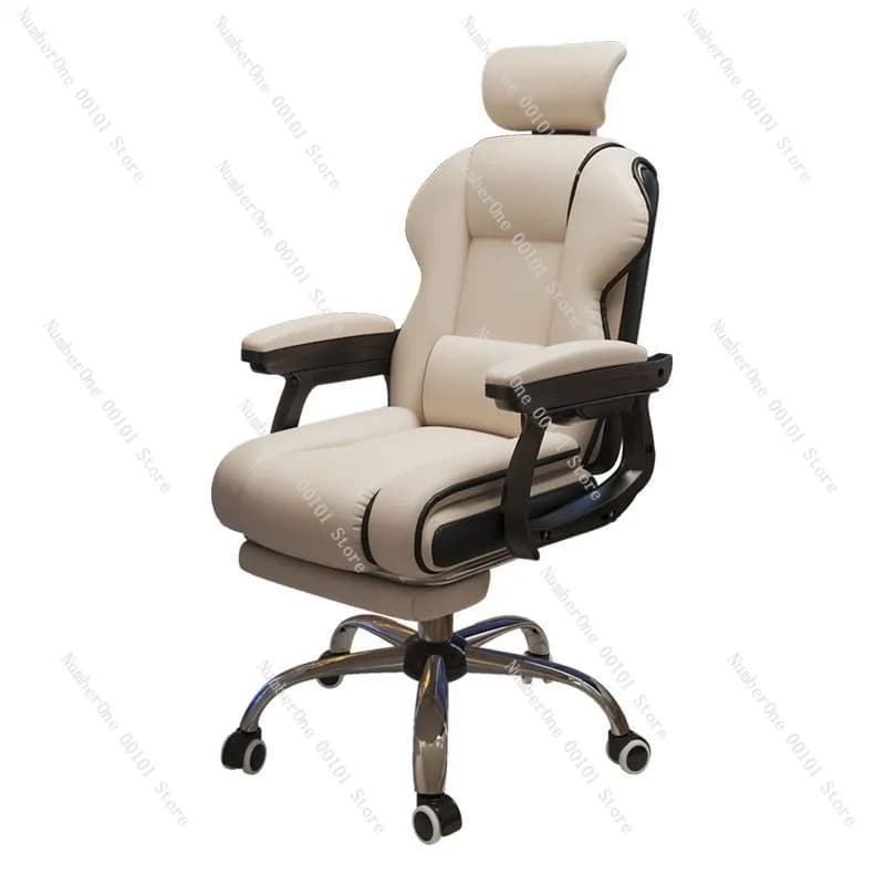 Sedia da gioco ergonomica per ufficio domestico, comoda sedia da scrivania per seduta lunga con schienale regolabile, sedia girevole per streaming live