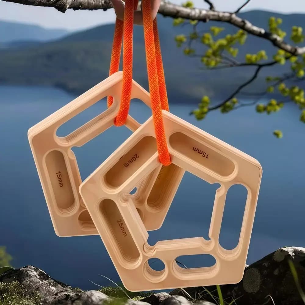 Tavole per rinforzare le dita da arrampicata in legno Tavola da traino portatile leggera Tavola da arrampicata sospesa robusta e ad alto carico