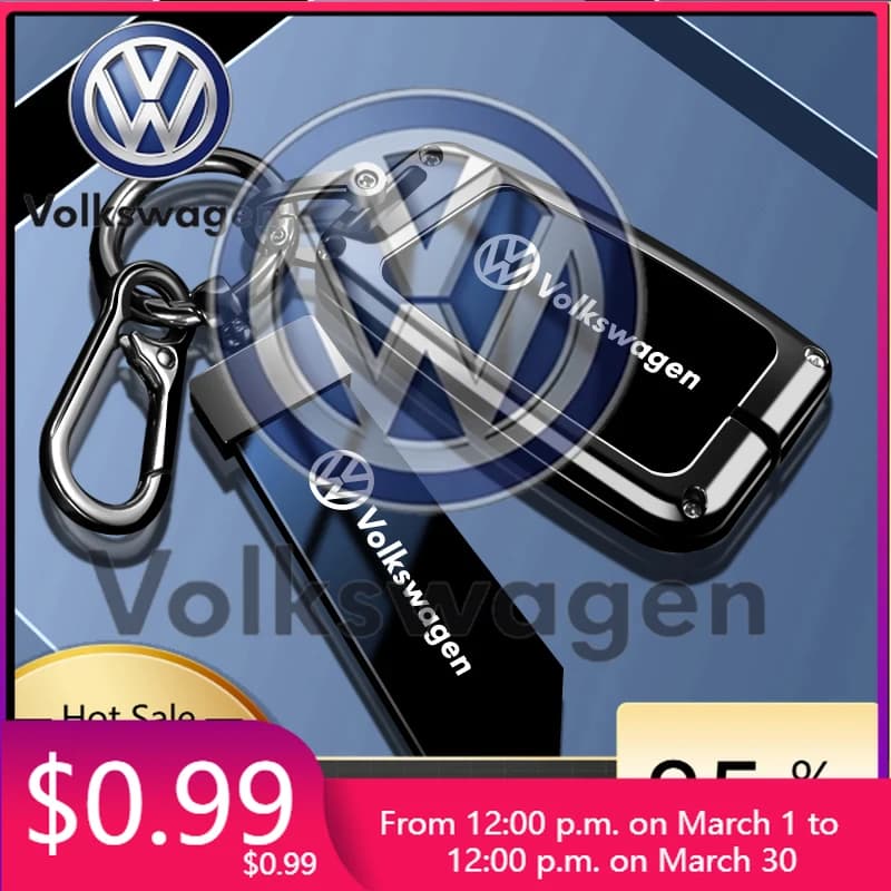 Accessories Auto 2026: Metal Protective Case for Key Remote Control Volkswagen VW Tiguan MK2 Magotan PA - Warm Style