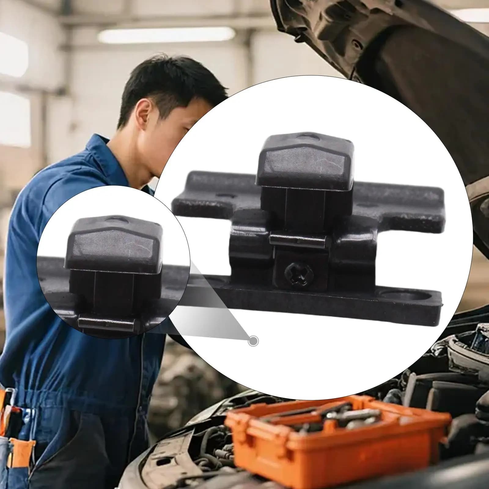 Upper Lower Center Console Armrest Cover Latch Plastic Lock Clip for Mitsubishi Pajero Short Long Wheelbase Models