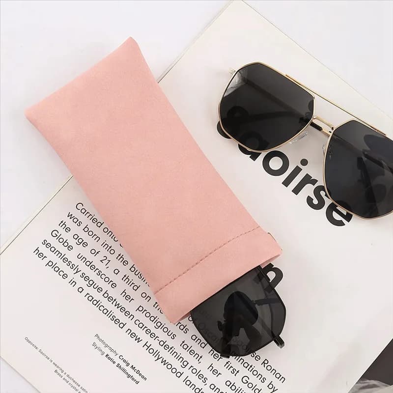 Custodia per occhiali Confezione da 4, Custodia per occhiali per donna Uomo, Custodia morbida per occhiali da sole in PU portatile facile da usare