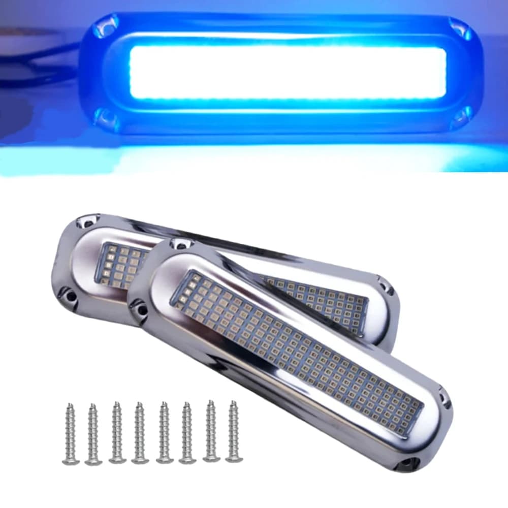 2 pz 120LED barca luce di poppa subacquea pontone nave marina barca luce in acciaio inox impermeabile luce marina IP68 impermeabile