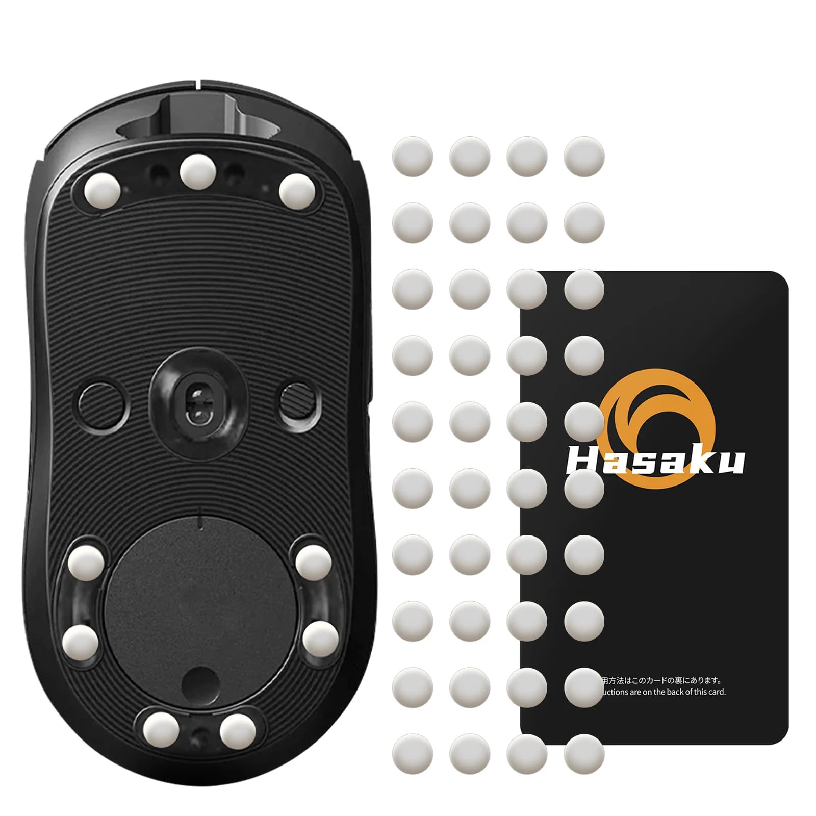 40 pieces 6 mm HASAKU mouse from game shoes feet universal stickers for feet mouse point DIY