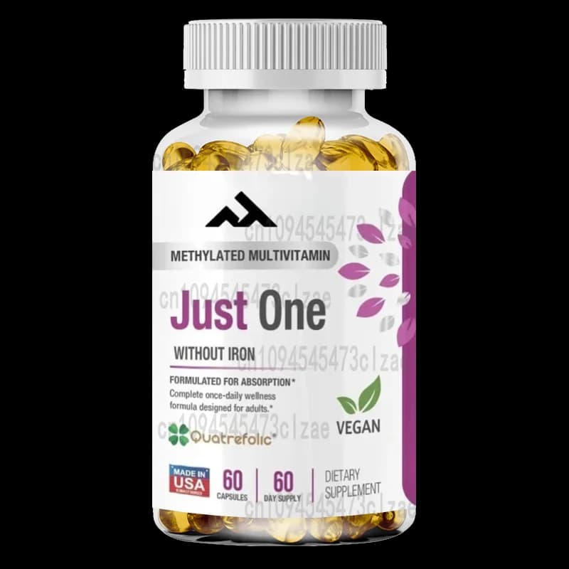 Multivitamine metilate -60 compresse di puro metil B12, integratori di supporto metilfolato MTHFR per vitamine metilografate senza ferro