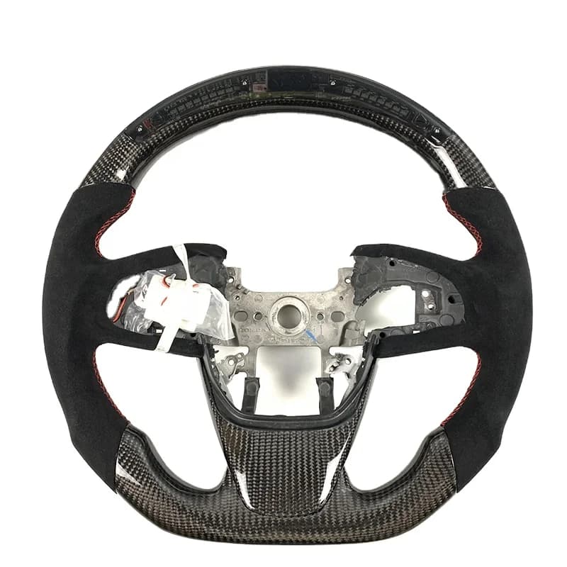 Coprivolante in Fibra di Carbonio LED Personalizzato per Interni Auto Honda Civic CRV Accord Odyssey Senza Airbag
