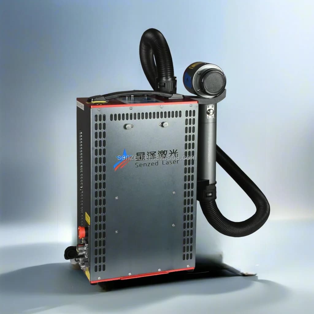 Backpack Type 50-500W Pulse Fiber Laser Cleaning Machine 1064nm Air Cooling Adjustable Cleaning Width for Metal Rust Oil Paint
