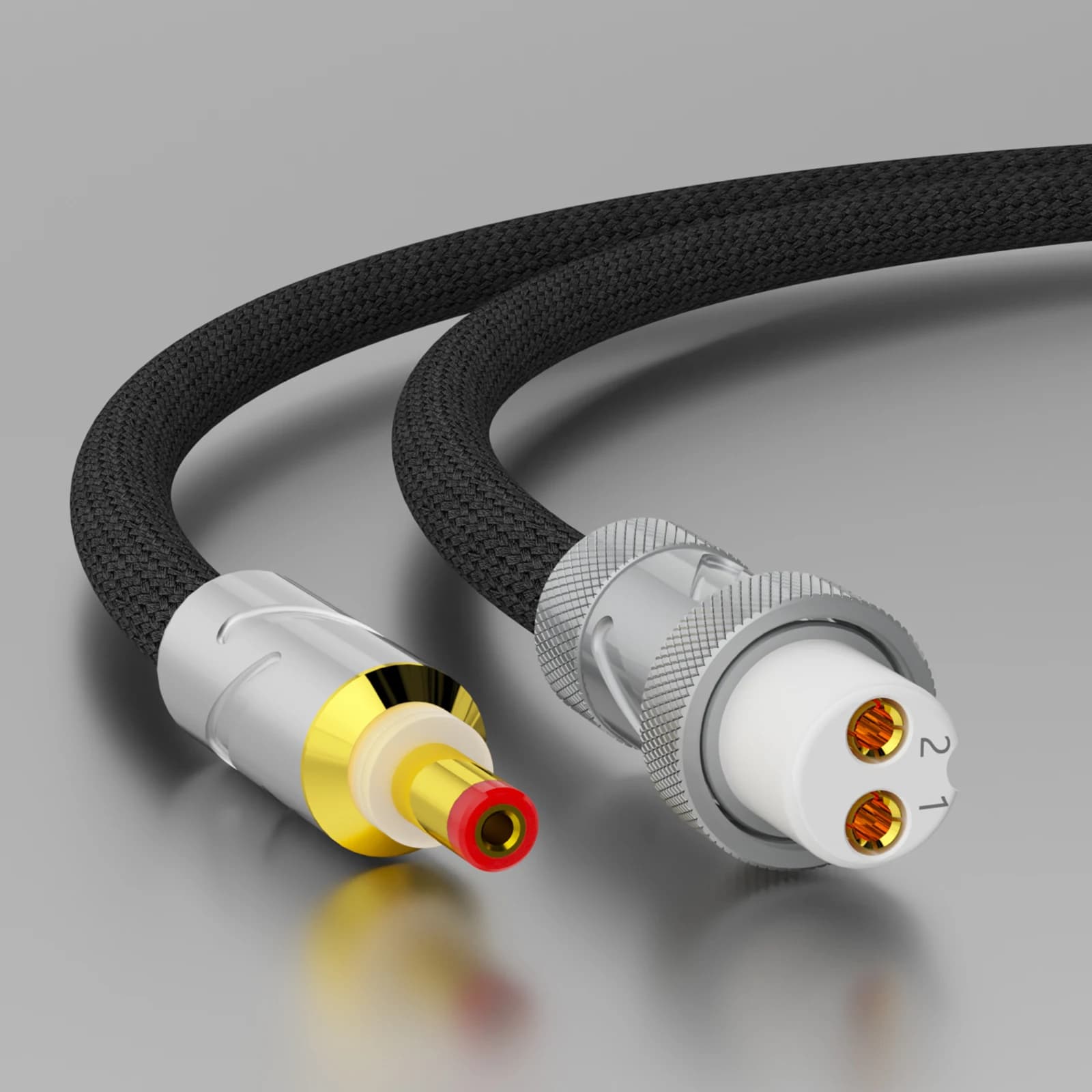 Monosaudio Cavo di alimentazione CC in argento puro al 100% da GX16 a 5,5 * DC2.1-2.5 Cavo aeronautico Hifi 2P Spina CC a cavo audio Dc2.5/2.1