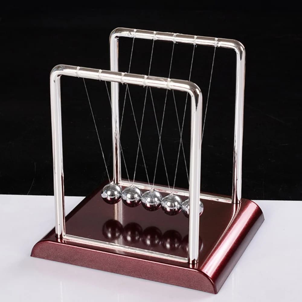 Newton pendulum ball balance ball rotating movement perpetual science physics pendulum toy craft Desktop home decoration