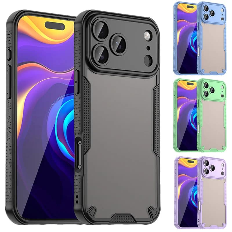 Custodia protettiva robusta ibrida per Apple iPhone 17 Pro Max Air 16 Pro 16e Custodia antiurto Coque Fundas Capa