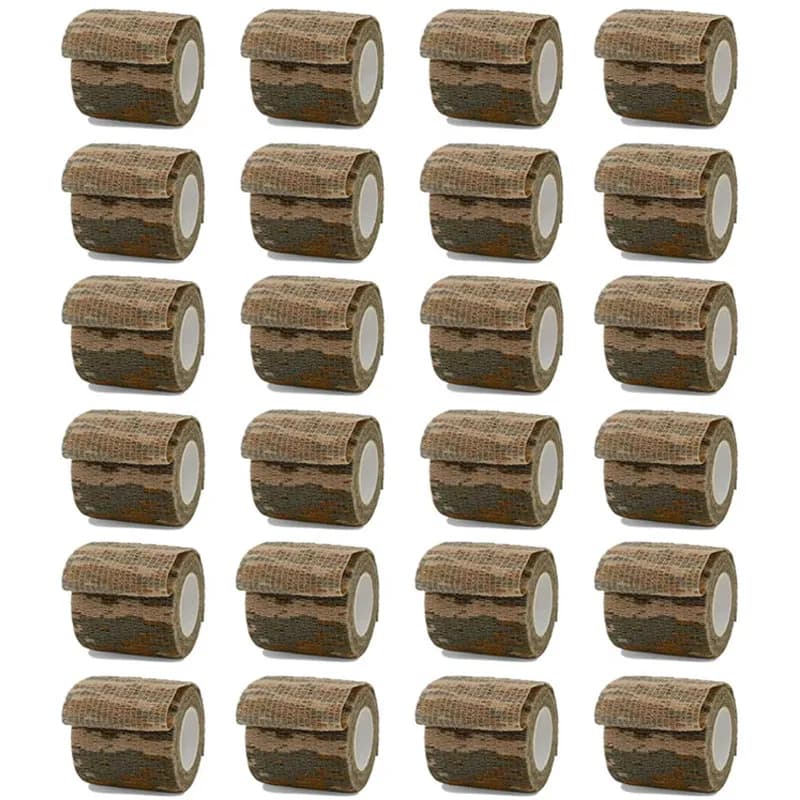 1/6/20 Pz Deserto Camouflage Benda Elastica Caccia Travestimento Elastoplast Wrap Tape Auto Adesivo Protezione Sportiva Caviglia Ginocchio Dito