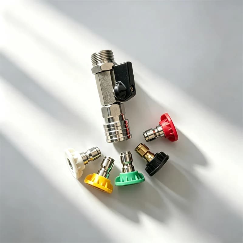 M22-14mm/15mm high-pressure hydraulic ball valve with 1/4 quick connector for hydraulic hose, water flow control switch