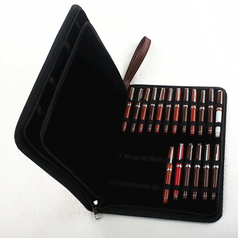 10 24 36 48 penne Custodia impermeabile in pelle PU Organizer di stoccaggio